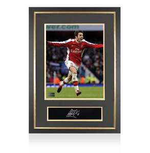 Cesc Fabregas Signed Plaque and Photo Frame: Arsenal Icon Autograph