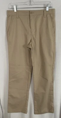 Old Navy Pants Boys Youth 16 Husky Khaki Chinos School Adjustable Waist Beige - Изображение 1 из 4