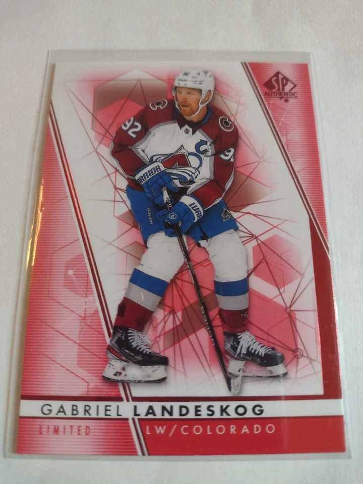 2022-23 Upper Deck SP Authentic Limited Red Ruby Gabriel Landeskog #92  - Image 1 of 1