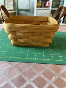 Longaberger 7”x 3.5” Basket 2002 - Picture 1 of 8