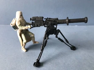 STAR WARS THE POWER OF THE FORCE SNOW TROOPER + BLASTER CANNON HOTH KENNER 1997 - Picture 1 of 3