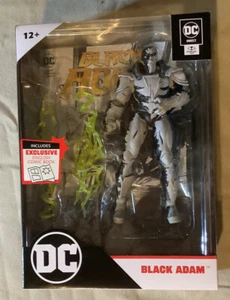 BLACK ADAM  ( 7" ) DC DIRECT ( VARIANT ) McFARLANE ACTION FIGURE WITH COMIC BOOK - Picture 1 of 2