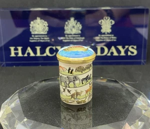 Halcyon Days Noah's Ark Cylindrical Trinket Box NEW IN BOX! - Picture 1 of 9