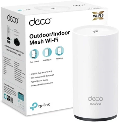 TP-Link Deco AX3000 X50-Outdoor Outdoor/Indoor Wi-Fi 6Whole Home Mesh System UK - Image 1 of 4
