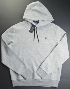 POLO RALPH LAUREN Men's Classic Fit Grey Heather Double Knit Pullover Hoodie NWT - Picture 1 of 3