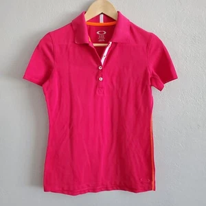 Oakley Womens Golf Polo Short Sleeve Shirt Punk Pink Size Small - Picture 1 of 7