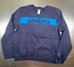 Umbro soccer crewneck sweater Navy blue size XXL Y2K 00’s Pullover - Picture 1 of 9