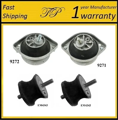 Soporte de motor y transmisión de 4 piezas para BMW M5 2000-2003 5,0 L - TRANSMISIÓN MANUAL Foto 1 de 4