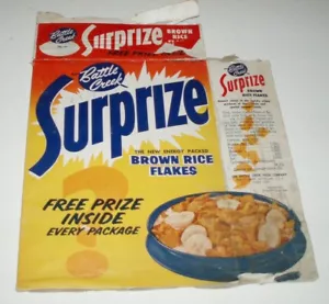 1950's Battle Creek SURPRIZE cereal box - Picture 1 of 2