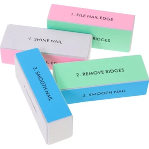 10PCS fingernail file foot callus remover file nail emery board Sponge 4-Way - Picture 1 of 10