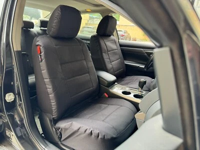 For Pontiac Grand Prix Car Front Seat Covers Black Waterproof Canvas 2PCS - Image 1 of 4