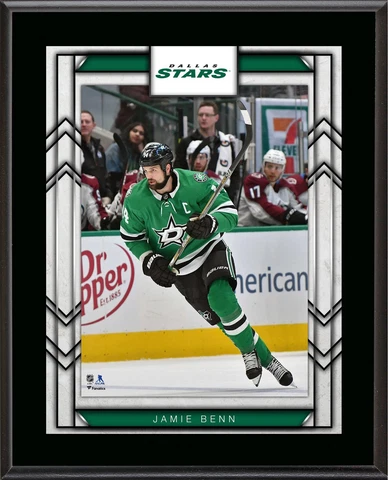 Jamie Benn Dallas Stars 10.5" x 13" Sublimated Player Plaque Cover