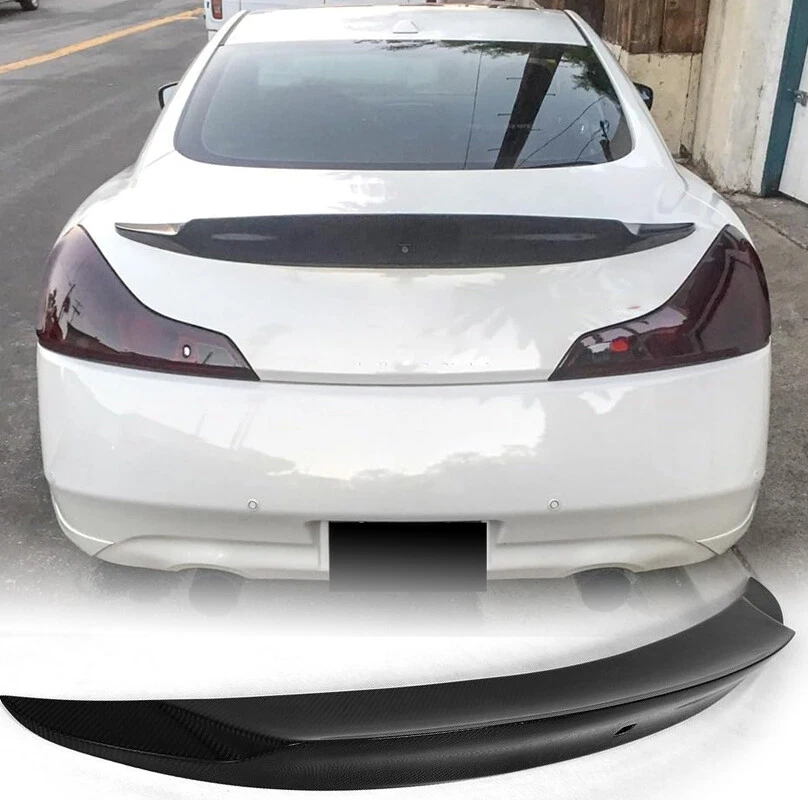 Alerón trasero de fibra de carbono apto para Infiniti G37 09-15 Q60 13-15 cupé Foto 1 de 4