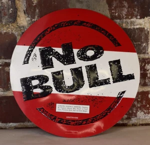 Vintage Winston Cigarettes No Bull Metal Tin Embossed Sign 1990s - Picture 1 of 7