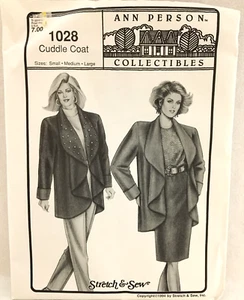 Abrigo Ann Person elástico y coser patrón de costura 1994 Misses talla S M L NUEVO - Imagen 1 de 10