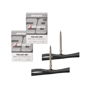 2 Camere D'aria Vittoria 700x20/28c Bici Corsa Valvola Presta 80mm Bici Strada - Foto 1 di 4