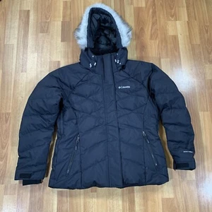 Columbia Jacket Womens Extra Large Black 550 Down Puffer Parka Heavy - Picture 1 of 10