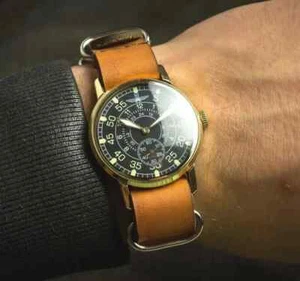 "Pobeda" ("Victoria"), reloj de aviador, militar soviético, reloj de la URSS." reloj piloto - Imagen 1 de 5