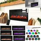 Electric Fire Recessed Wall Mounted Electric Fireplace 9 or 12 LED Flames Effect