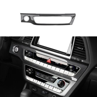 Carbon Engine Start Stop Button Panel Cover Trim For Hyundai Sonata 2016-2019 - Image 1 of 4