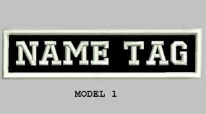 Custom Embroidered 4" x 1" Name Patch Motorcycle Biker  bilkro Tag - Foto 1 di 10