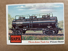 1955 Topps Rails and Sails #13 Three Dome Tank Car
