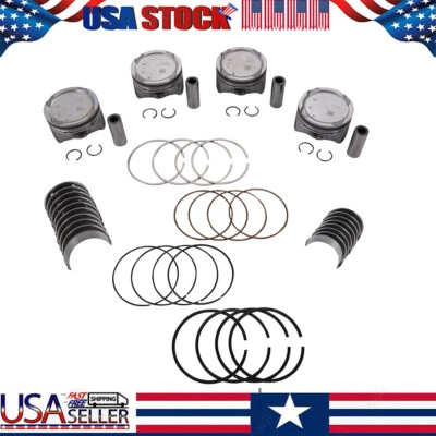 Kit de pistón y anillo de motor y cojinete principal y de varilla para Kia Forte 2014-2018 sedán 2,0 L Foto 1 de 4