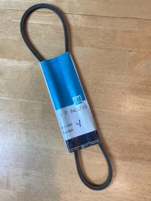 Correa de ventilador de motor Oldsmobile GM F-85 Cutlass 330 9433745 382645 NOS 1965-67 Foto 1 de 4