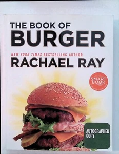 Libro de cocina firmado por Rachael Ray Book of Burger primera edición de bolsillo - Imagen 1 de 2