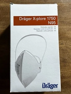 Drager X-plore 1750 N95 Particulate Respirator Mask, Box of 20, Indiv. Wrapped - Picture 1 of 7