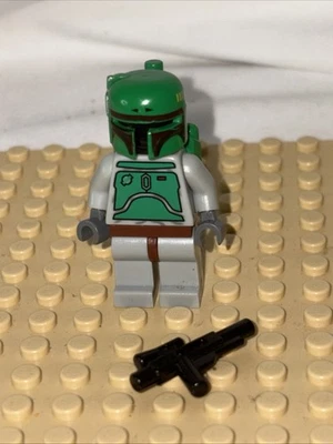 Lego Star Wars Boba Fett Minifigure 6209 6210 Bluish Grays sw0002a - Image 1 of 4