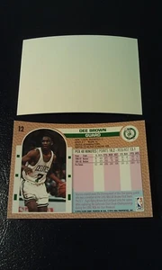 Dee Brown Boston Celtics 1992 - 1993 Fleer Blank Front Error WOW #12 - Picture 1 of 1