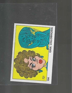 # 104 GINA LOLLABRIDGA 1973 PANINI VIP OK sticker clean back - Picture 1 of 1