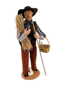 Vintage French Santon Signed Wurfel Collectible 12” Figure Farmer De Provence - Picture 1 of 22