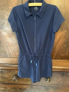 Athlete Girls Navy Blue Romper Size Med 8/10 - Picture 1 of 4