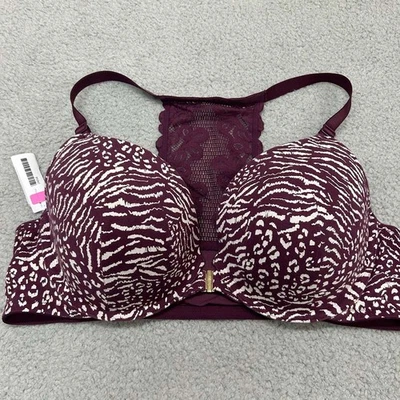 Cacique Bra 46D Push Up Bra Boost Plunge Racerback Lane Bryant - Image 1 of 4