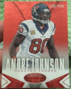2014 Panini Certified Red #40 Andre Johnson /249 Houston Texans Color Match - Foto 1 di 2