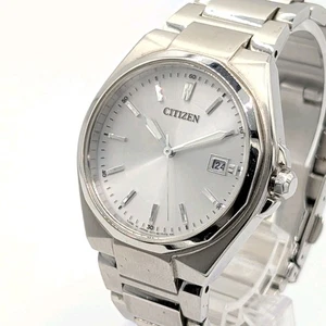 Reloj Citizen Eco Drive E111S080703 Hombre Solar Redondo Plateado Fecha - Imagen 1 de 11