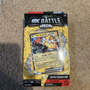 Pokemon TCG EX Battle Deck Tapu Koko EX Factory Sealed Ready To Play 60 Cards - Picture 1 of 6