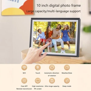 10.1 Inch WiFi Digital Photo Frame With 32GB Storage Smart Digital Picture SG - Picture 1 of 10