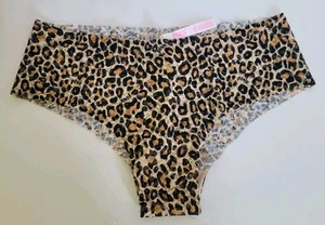PINK Victoria’s Secret Leopard Print Cheekster Panty Women’s L Underwear Cheeky - Picture 1 of 5