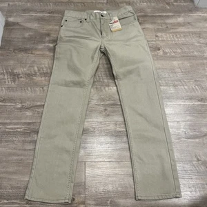 Levi's 511 Slim Jeans Size 18 regular Boy's/Men 29x29 Slightly Tapered Leg Kkaki - Picture 1 of 9