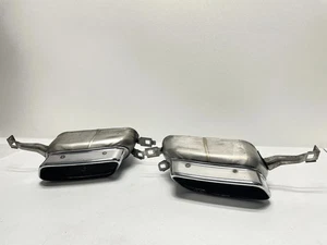 09-15 BMW F01 F02 750i 750Li 4.4 EXHAUST MUFFLER TIP LEFT RIGHT SET OEM - Picture 1 of 10