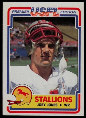 1984 Topps USFL #13 Joey Jones Birmingham Stallions - Image 1 of 2