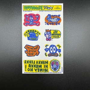 Pee Wee's Playhouse 1988 TOPPS Tattoo Sheet # 7 Pee Wee Herman - Picture 1 of 1