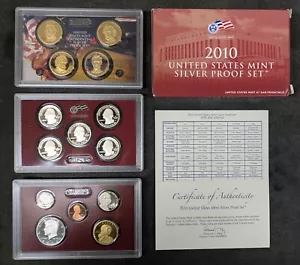 2010-S US SILVER PROOF SET WITH BOX AND COA - Picture 1 of 10