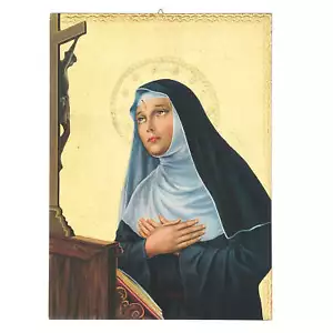 Quadro stampa in legno Santa Rita 35x25 cm - Foto 1 di 1