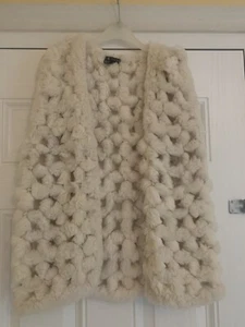 Vintage 100% Rabbit Fur Gilet - Picture 1 of 3