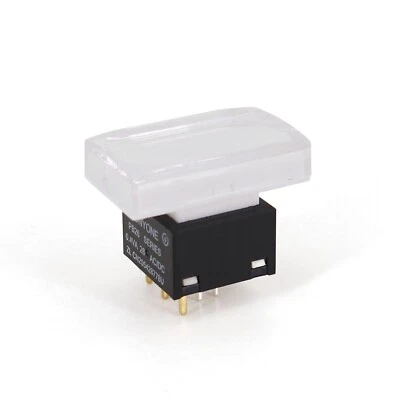 PB26-13M-E RGB LED 15 x 26mm Square SPDT Momentary Reset Push Button Switch - Image 1 of 4