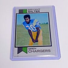 BRYAN SALTER Football Soccer Cards NFL PSafety Chargers San Diego 1972